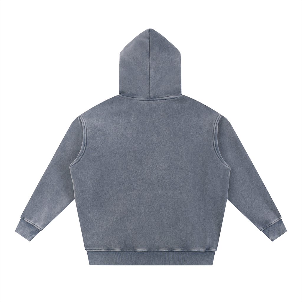 OVERSIZED SNOW WASH BE AT PEACE HOODIE