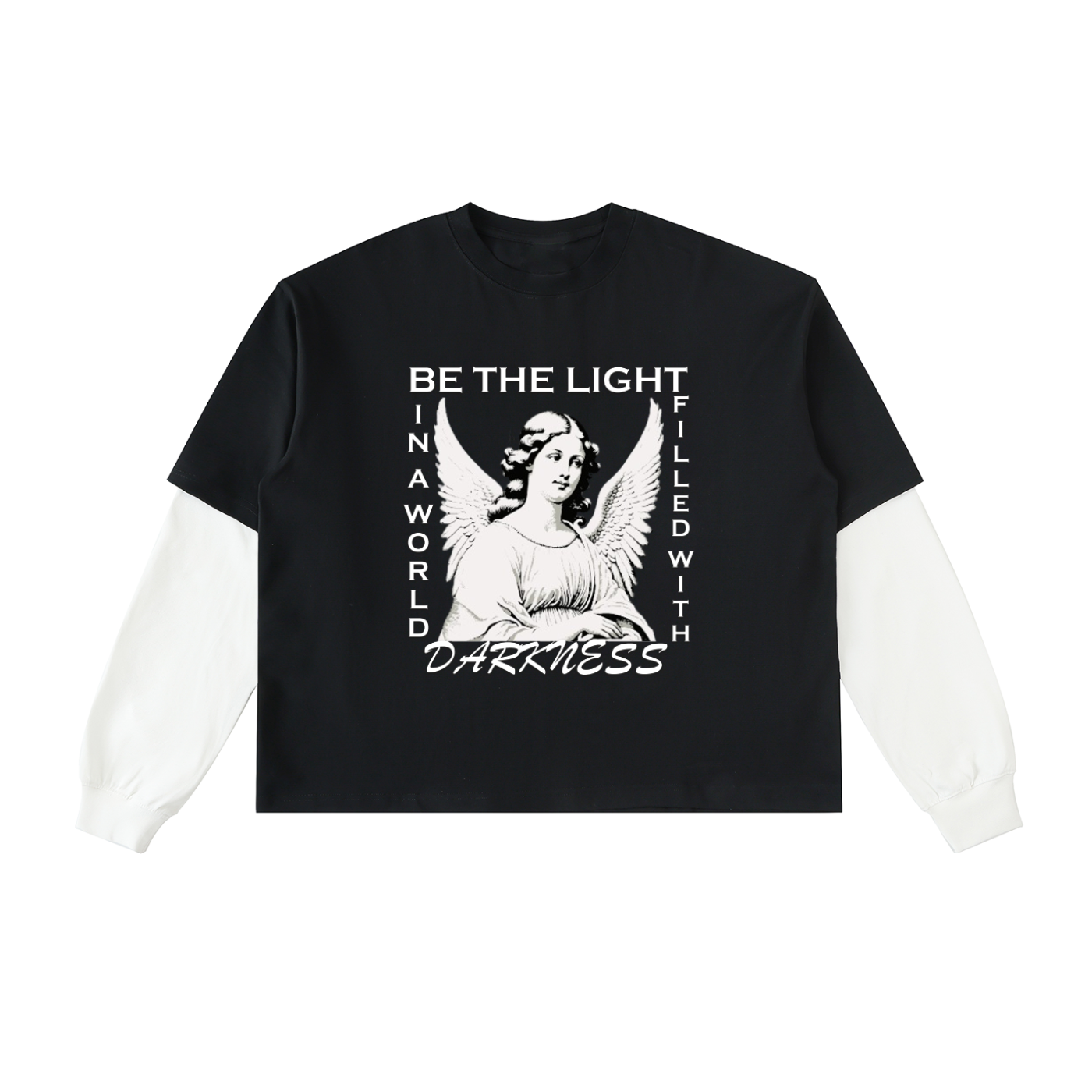 BE THE LIGHT LAYERED TEE