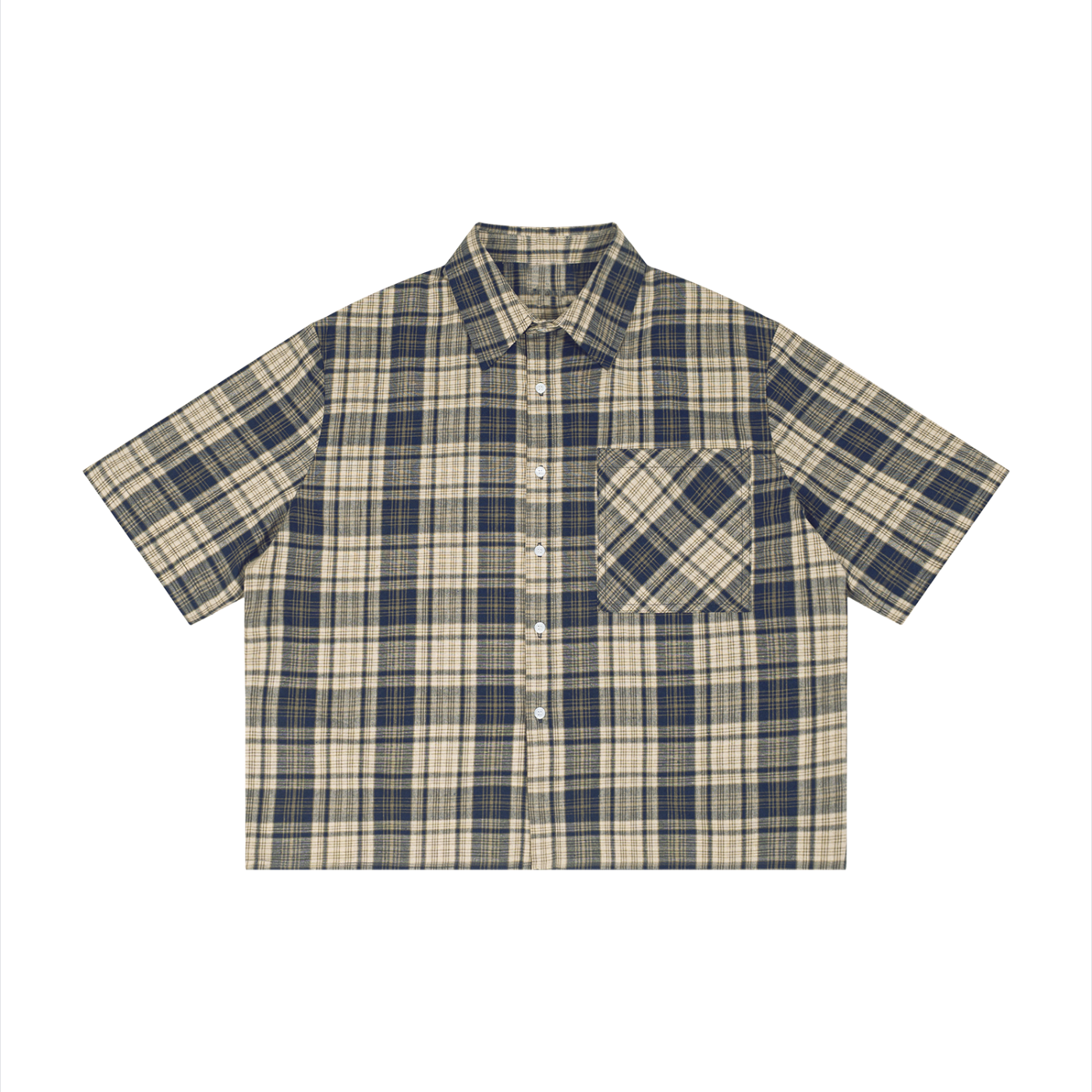 PLAID BOXY SHIRT