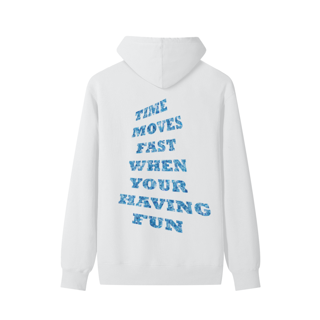 TIME MOVES FAST ICY TEXT HOODIE