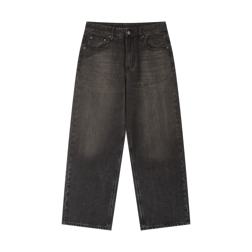 VINTAGE WASH HEAVYWEIGHT JEANS SIZE UP FOR BAGGIER FIT