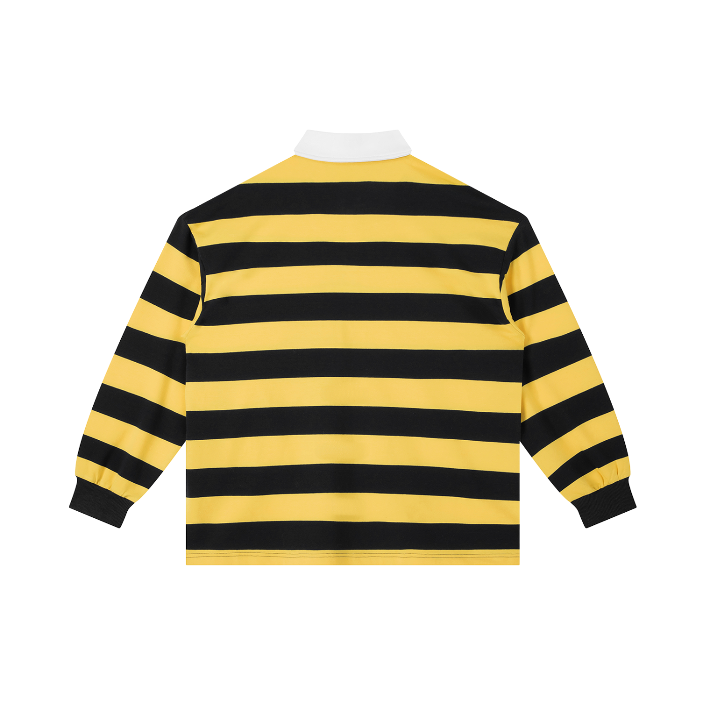BLANK STRIPED LONGSLEEVE POLO