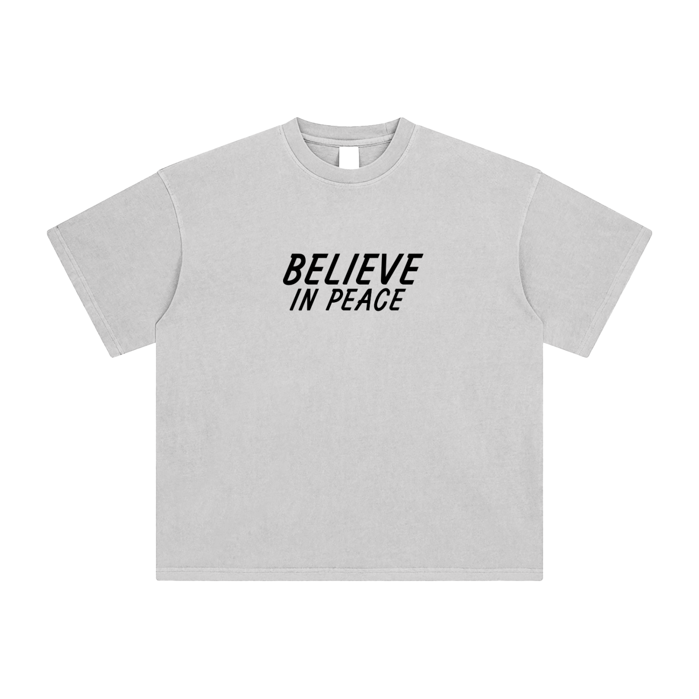 ENZYME WASHED BELIEVE IN PEACE TEE