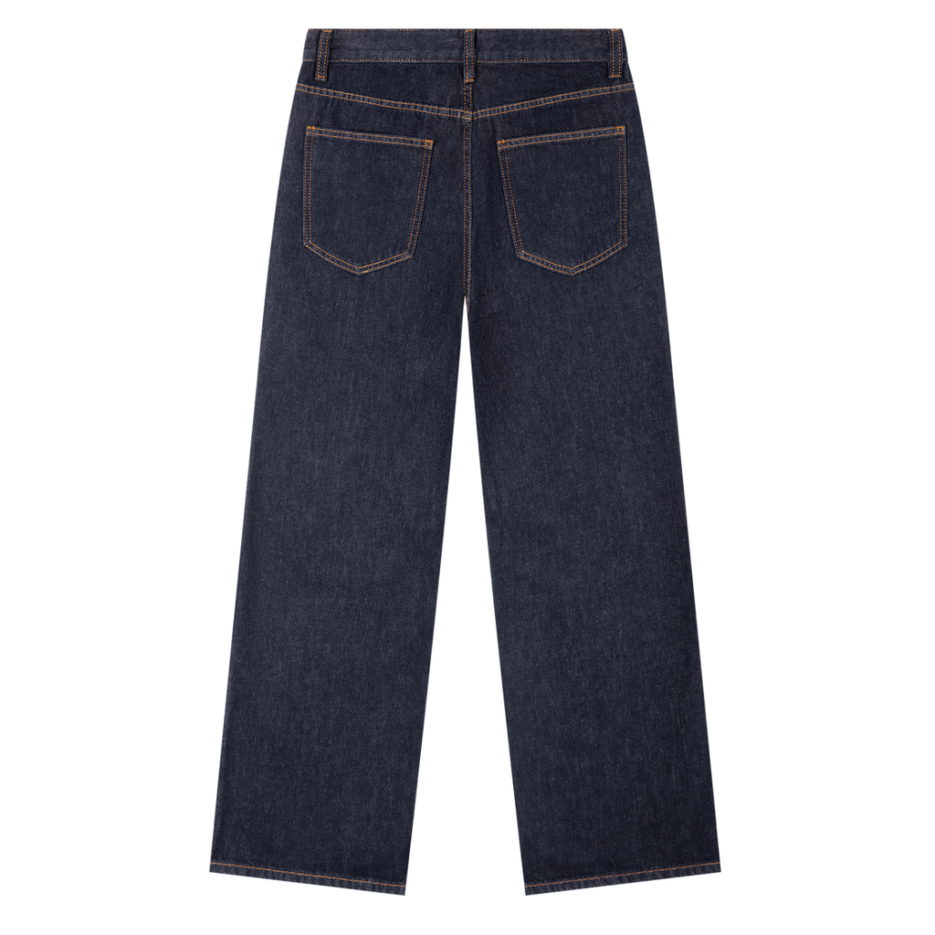 HEAVYWEIGHT NAVY BLUE DENIM SIZE UP FOR BAGGIER FIT