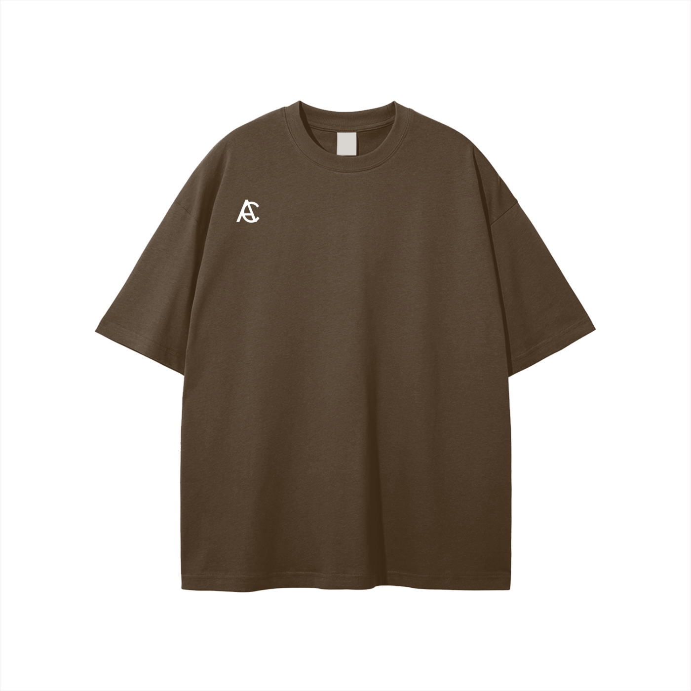 Dark colored classic tee with white logo