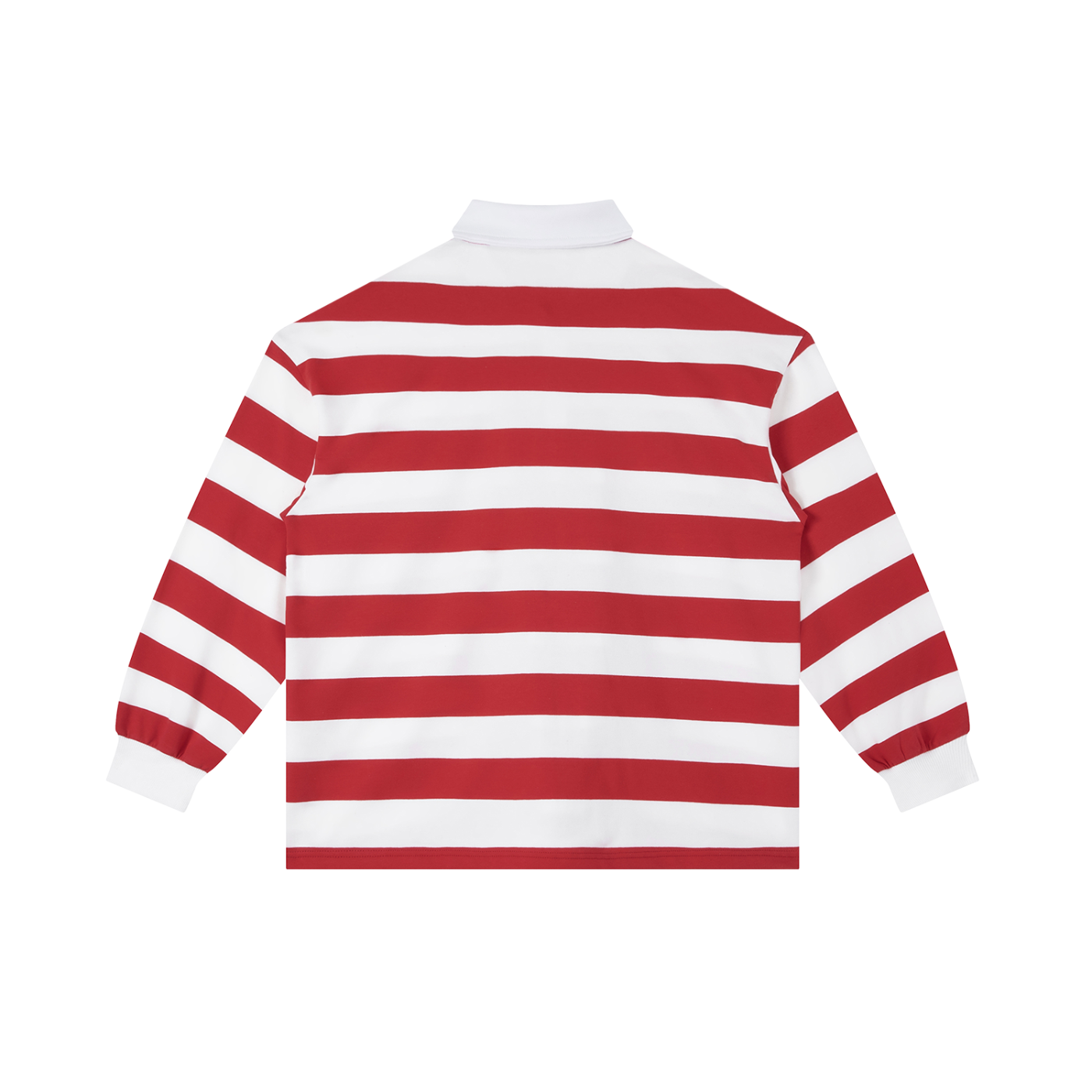 BLANK STRIPED LONGSLEEVE POLO