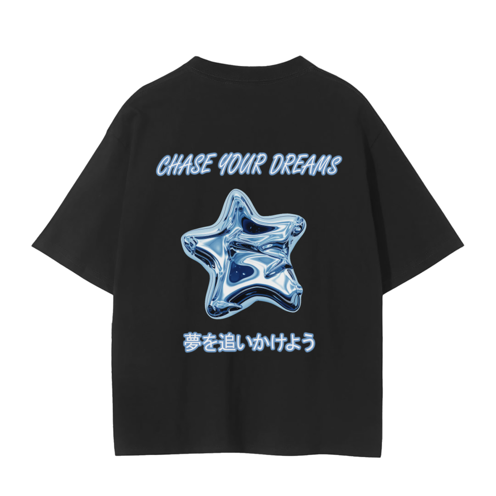 CHASE YOUR DREAMS TEE BLUE DESIGN