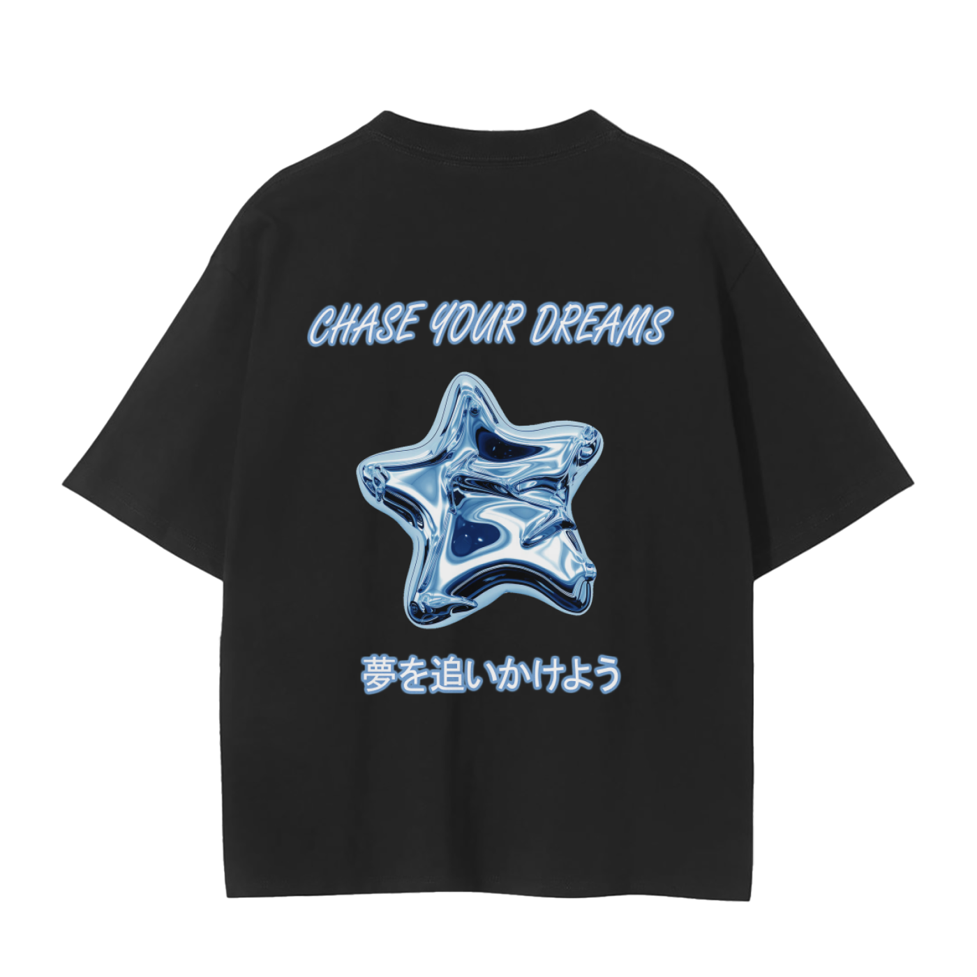 CHASE YOUR DREAMS TEE BLUE DESIGN