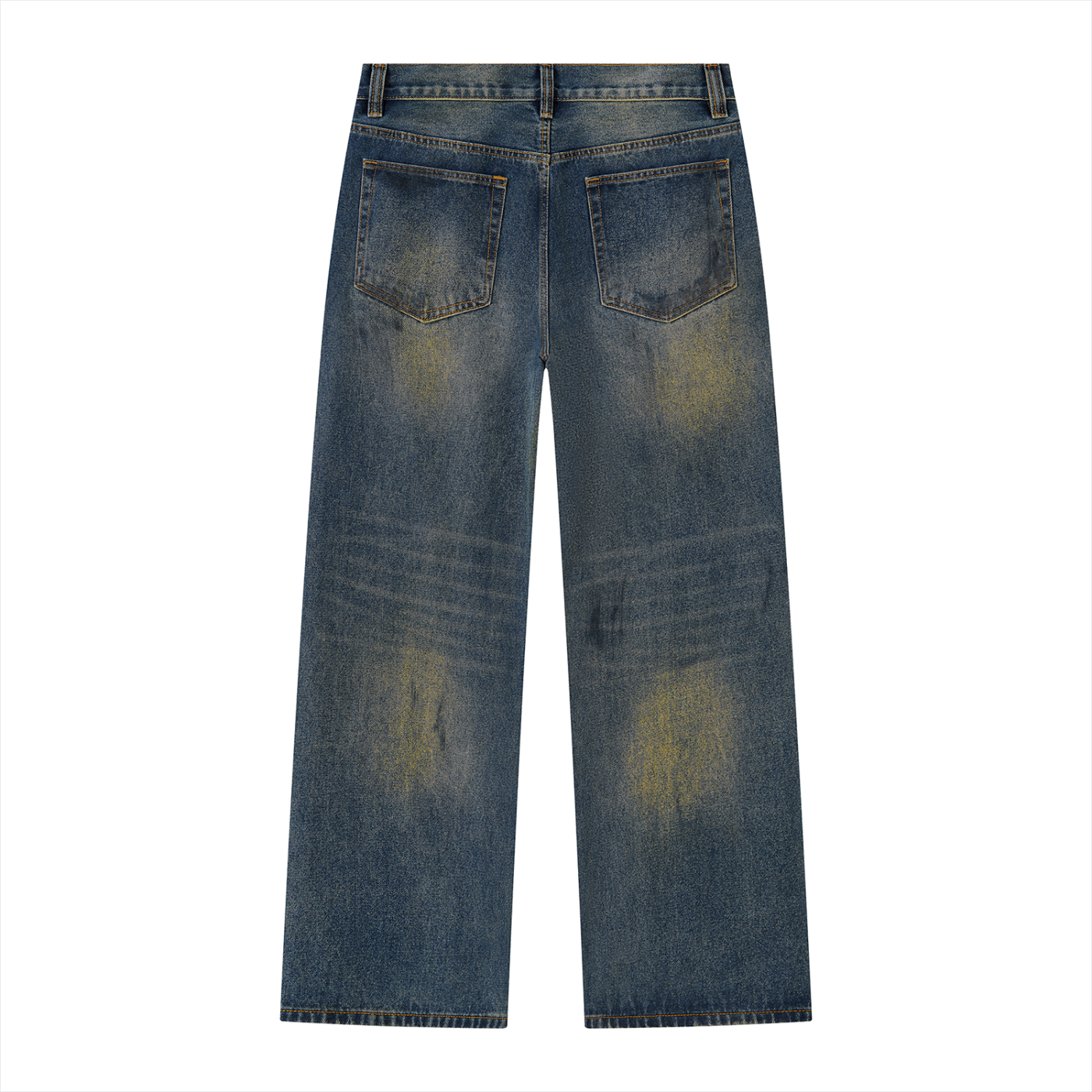 VINTAGE WASH WIDE LEG JEANS