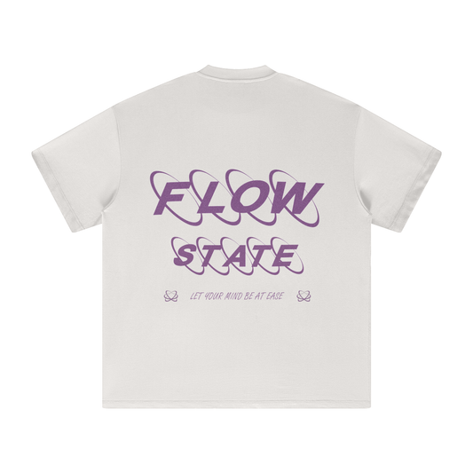 heavyweight/oversized Oat grey flow state tee