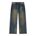 VINTAGE WASH WIDE LEG JEANS