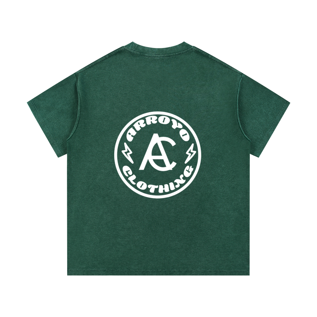 AC CIRCLE DESIGN WAFFLE KNIT SHIRT