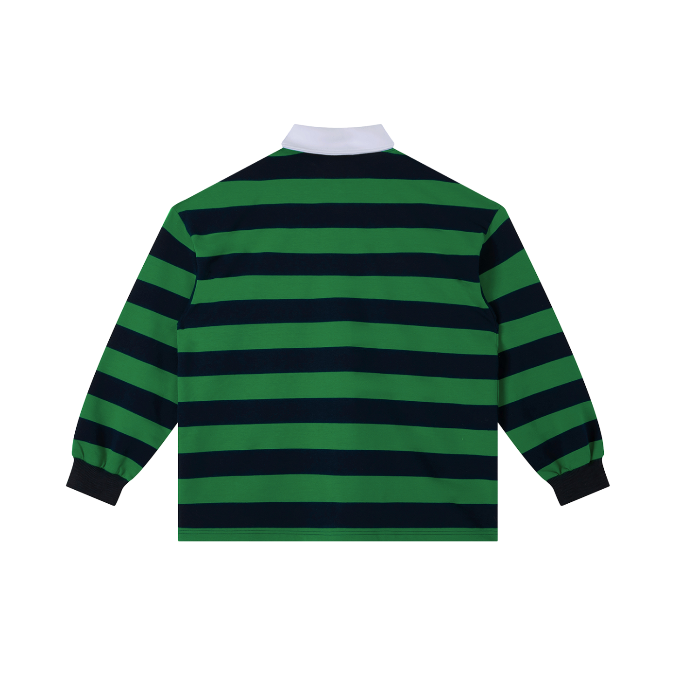BLANK STRIPED LONGSLEEVE POLO