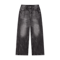 VINTAGE WASH WIDE LEG JEANS