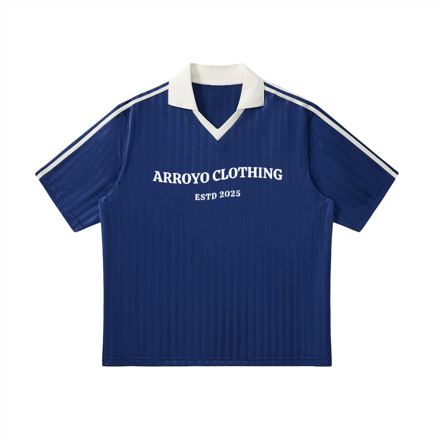 ARROYOCLOTHING SOCCER JERSEY BLACK AND NAVY BLUE