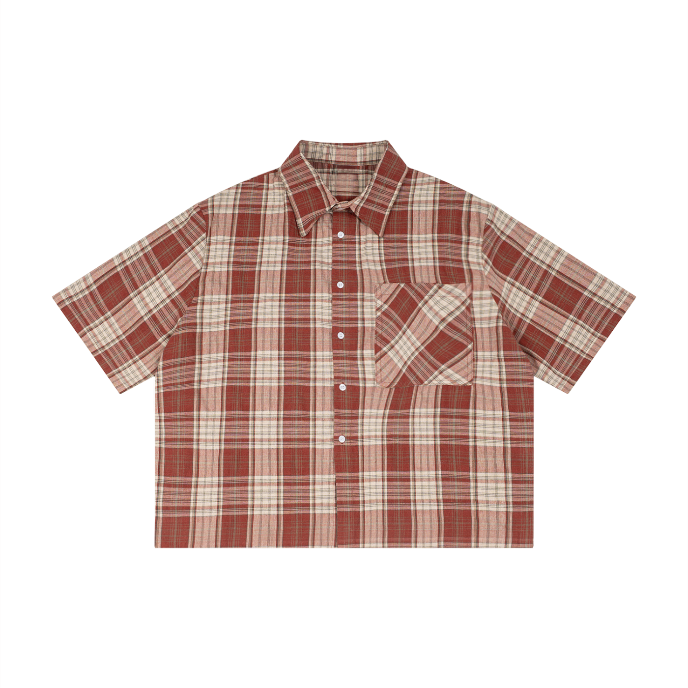 PLAID BOXY SHIRT