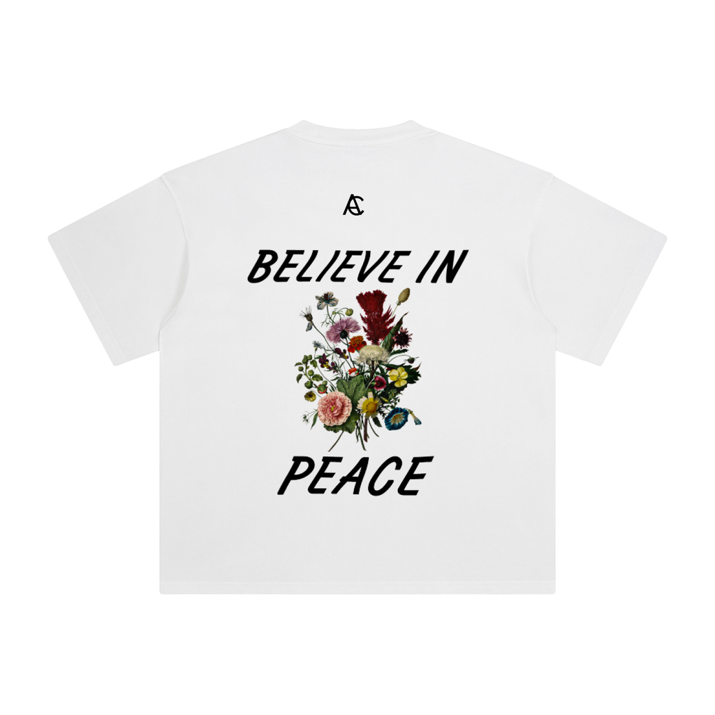 ENZYME WASHED BELIEVE IN PEACE TEE