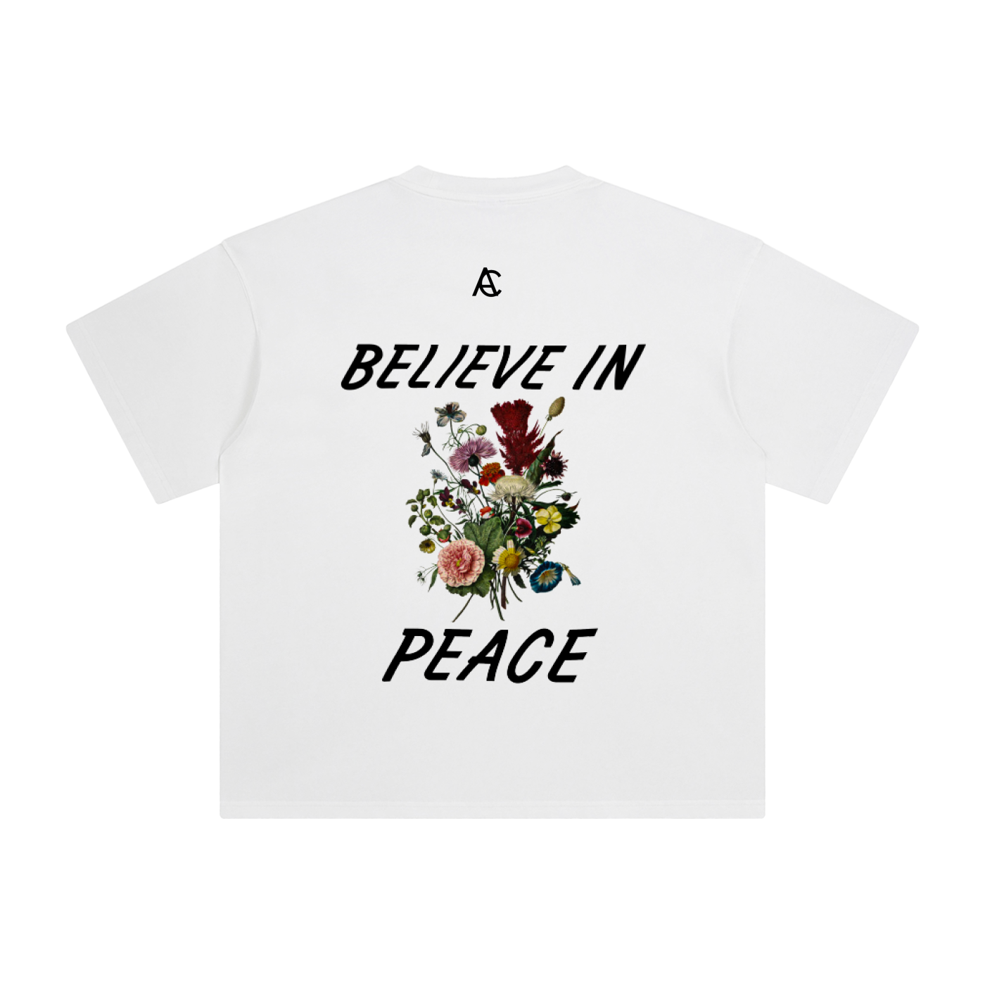 ENZYME WASHED BELIEVE IN PEACE TEE