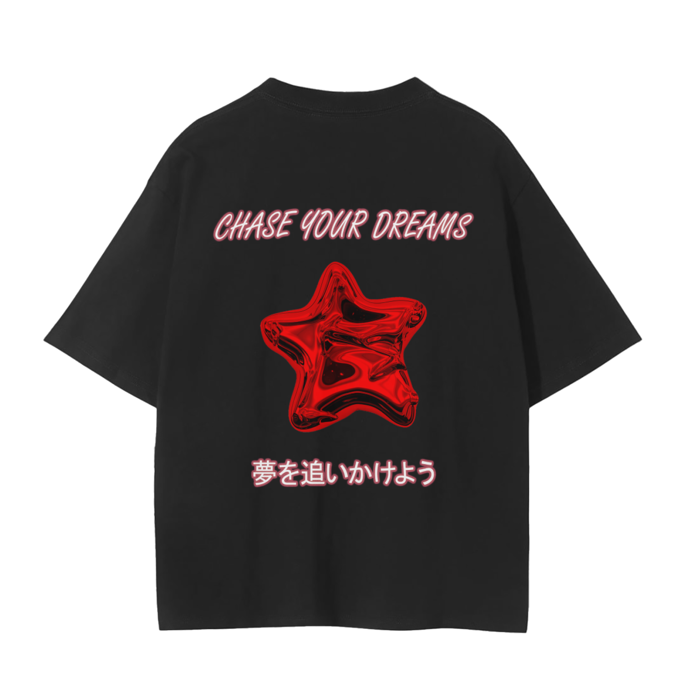 CHASE YOUR DREAMS TEE RED DESIGN