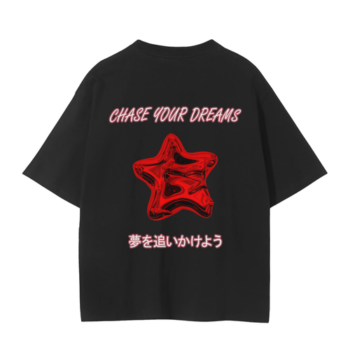CHASE YOUR DREAMS TEE RED DESIGN