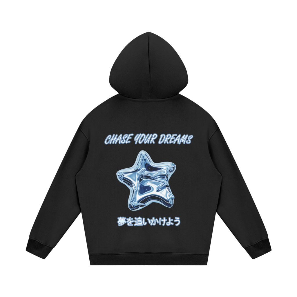CHASE YOUR DREAMS HOODIE BLUE DESIGN