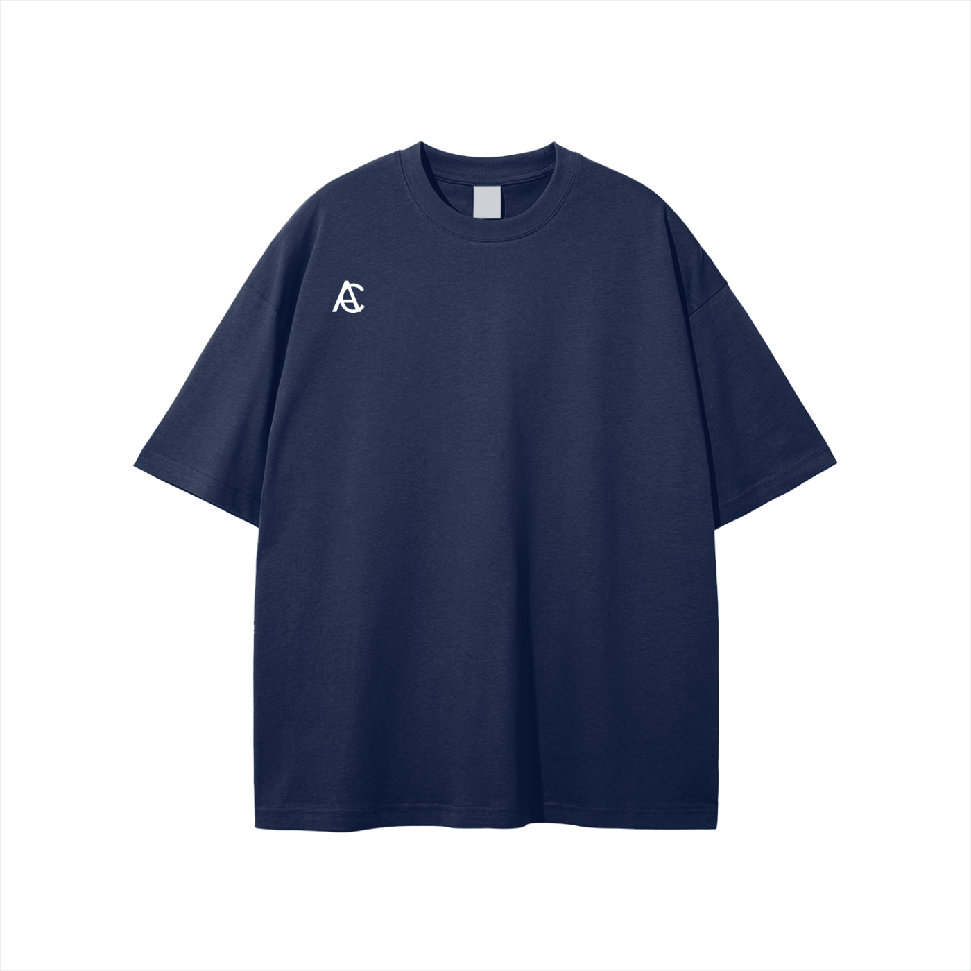 Dark colored classic tee with white logo