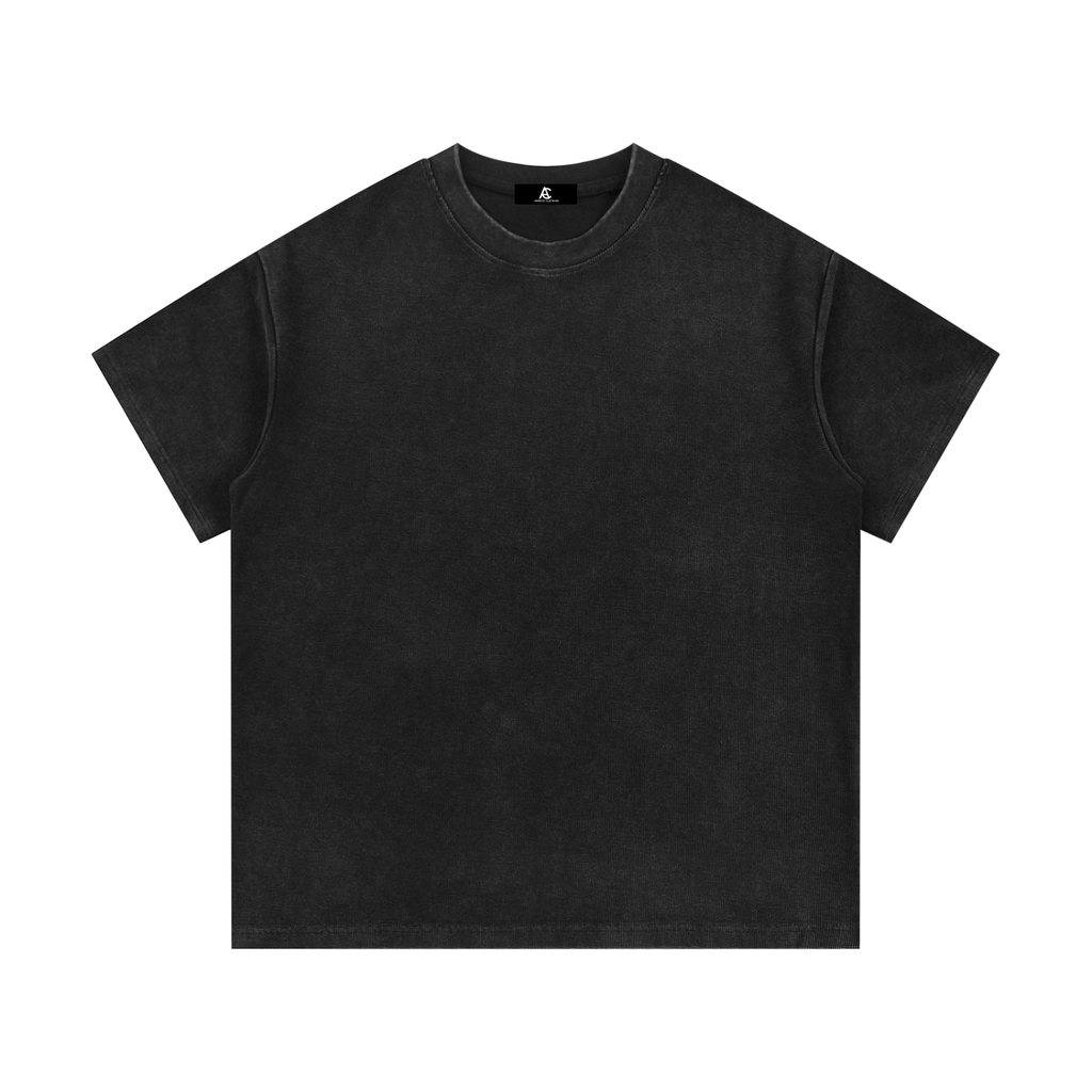 AC CIRCLE DESIGN WAFFLE KNIT SHIRT