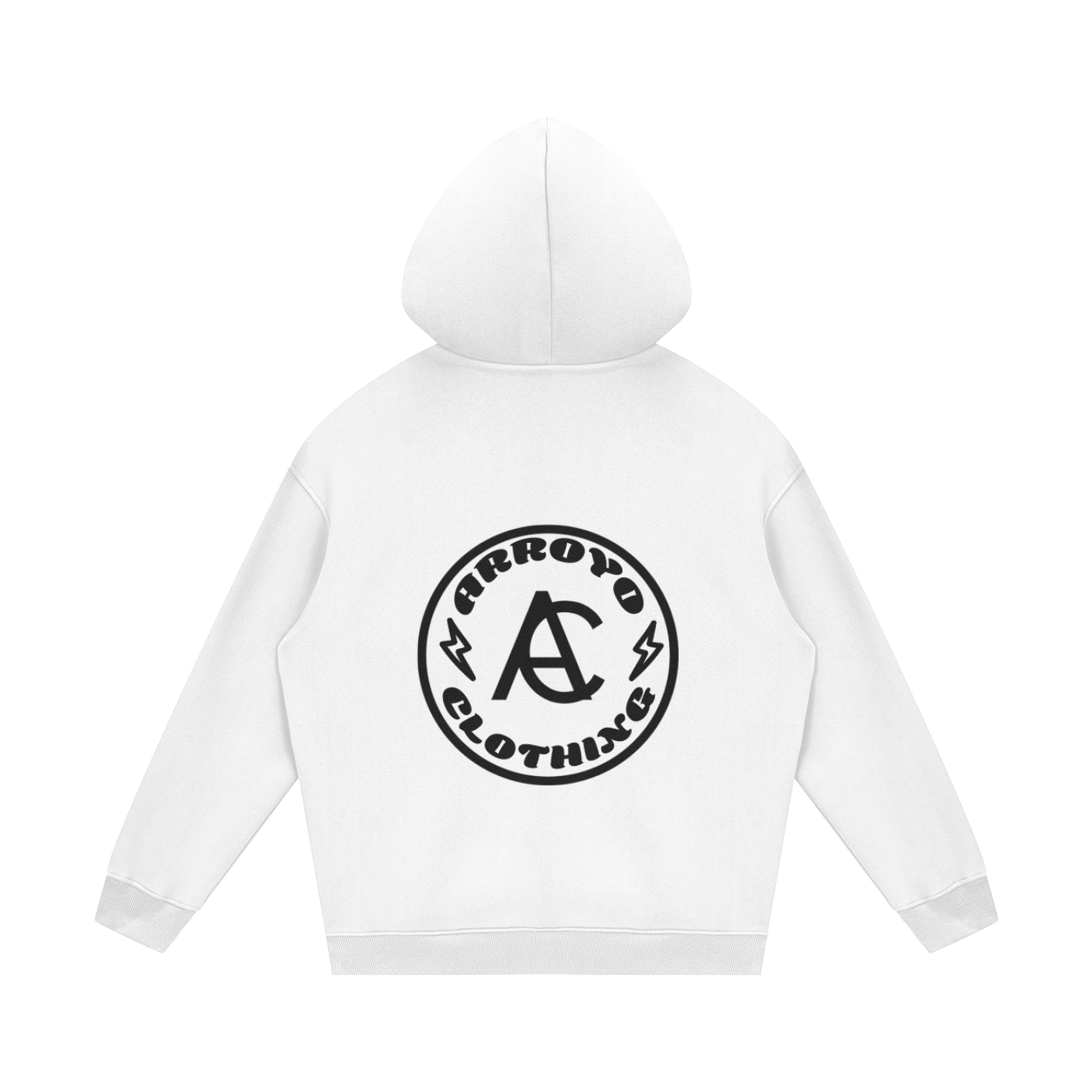 AC CIRCLE DESIGN HOODIE (WHITE)